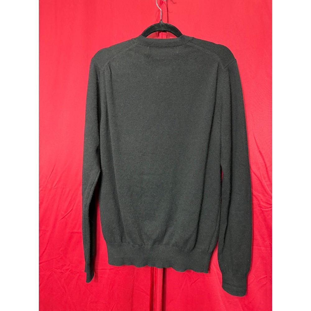 Comme des Garçons Play 2000s Wool Cardigan Red Heart Logo Black Size M - Picture 3 of 6